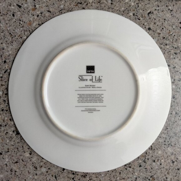 Slice of Life Surf Wood Station Wagon Collector's Dinner Plate - Picture 5 of 6